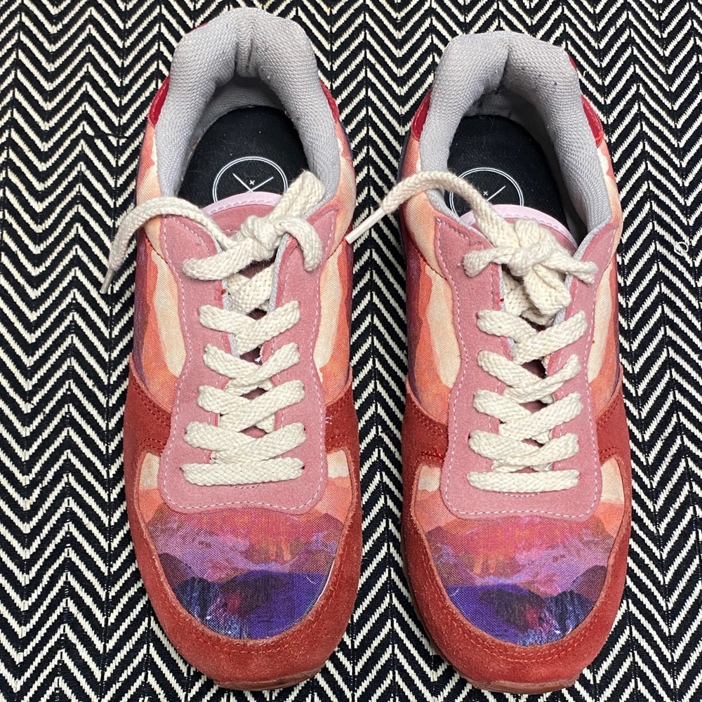 Inkkas Pink and Orange Sneakers